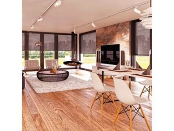 Voordeel rolgordijn Duro screen warmte werend 42mm handbediend